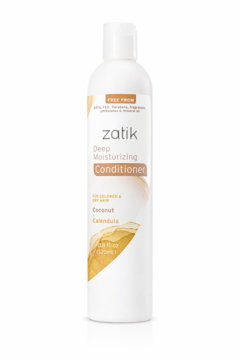 Zatik Naturals Deep Moisturizing Conditioner Coconut And Calendula 10.8Oz