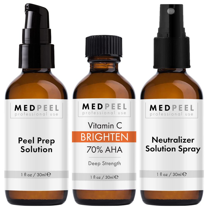 Medpeel 70 Percent Aha And Vitamin C Brightening Essential Chemical Peel At Home