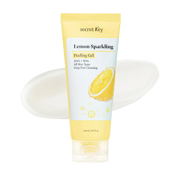 Lemon Sparkling Peeling Gel Glycolic Acid Gentle Exfoliator 5.07 Fl Oz