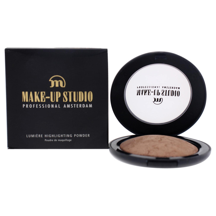 Make Up Studio Amsterdam Make Up Lumiere Highlighting Face Powder Highly Pigmented Shimmer Powder Guarantees The Ultimate Glow Shapes Your