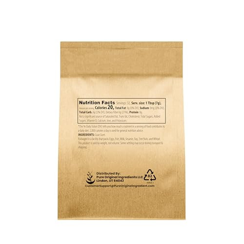 Pure Original Ingredients Guar Gum Powder 8 Oz