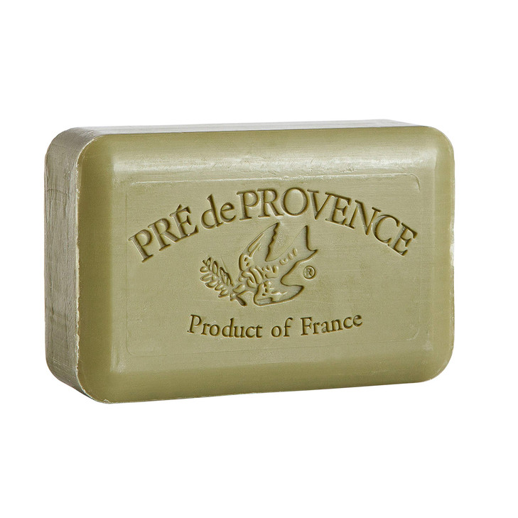 Pre de Provence Artisanal Soap Bar, Enriched with Organic Shea Butter, Natural French Skincare, Quad Milled for Rich Smooth Lather, 12.3 Ounce, Olive