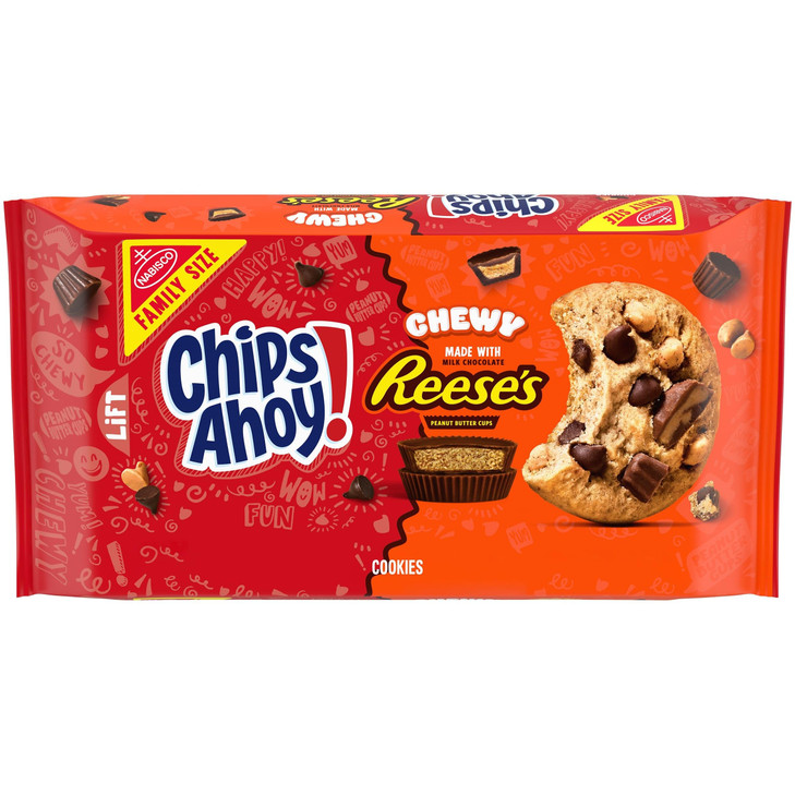 Chips Ahoy Chewy Cookies With Reese S Peanut Butter Cups 14.25 Oz
