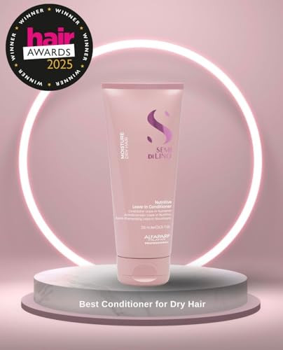 Alfaparf Milano Semi Di Lino Moisture Nutritive Leave In Sulfate Free Conditioner For Dry Hair Professional Salon Quality Sls Paraben And
