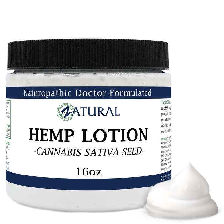 Hemp Lotion Therapeutic Body Lotion With Hemp Seed Oil 16 Ounce Jar