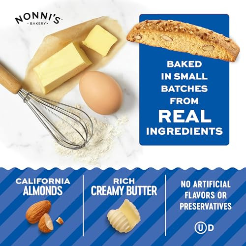 Nonni S Originali Almond Biscotti Italian Style Gourmet Cookies 25Ct