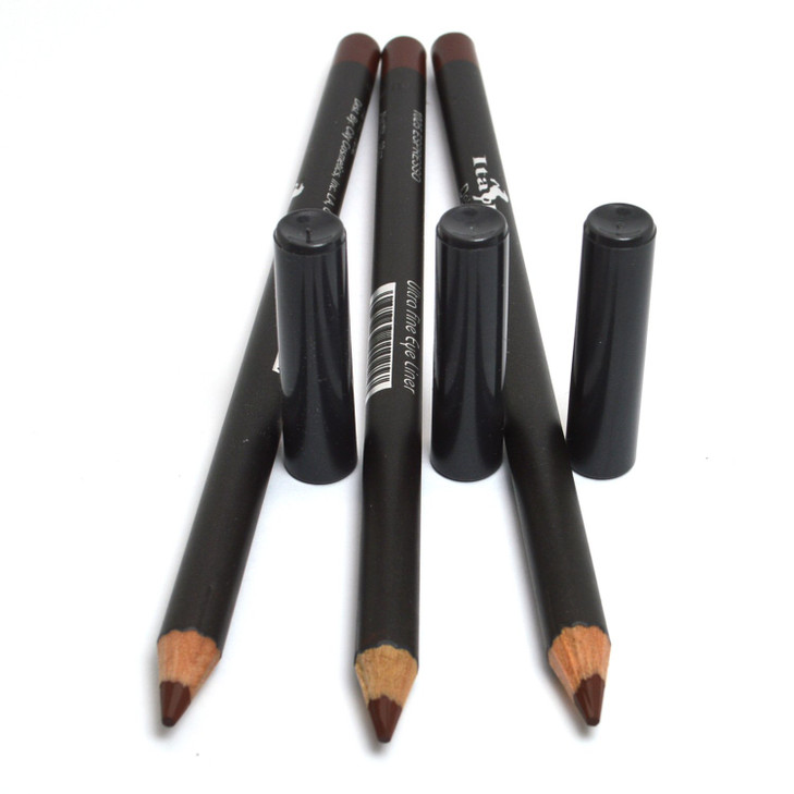 3 Pcs X Italia 1025 Expresso Brown Ultra Fine Eye Liner Pencil Lip Eyeliner Set Plus Free Zipbag