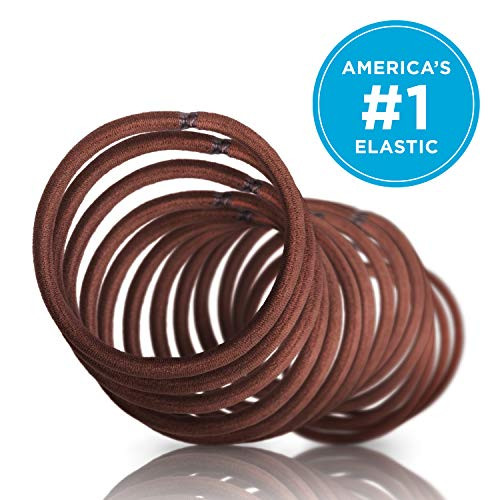 Goody Ouchless Women S Hair Braided Elastics 4Mm For Medium Hair Brown 32 Count Pack Of 1