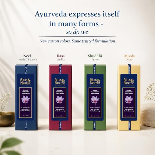 Blue Nectar Kumkumadi Saffron Ayurveda Face Wash For Gentle Cleansing