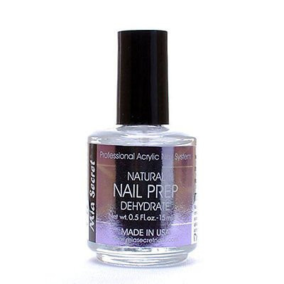 Mia Secret 2Pcs Professional Natural Nail Prep Dehydrate 0.5 Fl Oz. 15 Mle