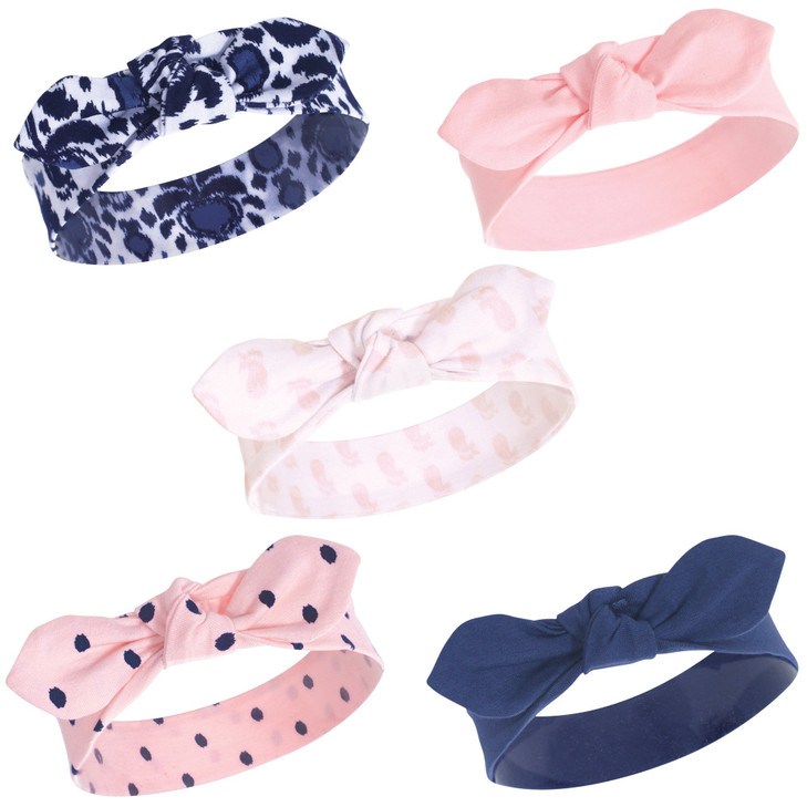 Yoga Sprout Bow Headbands 5 Pack Paisley Ikat