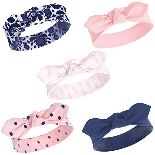 Yoga Sprout Bow Headbands 5 Pack Paisley Ikat