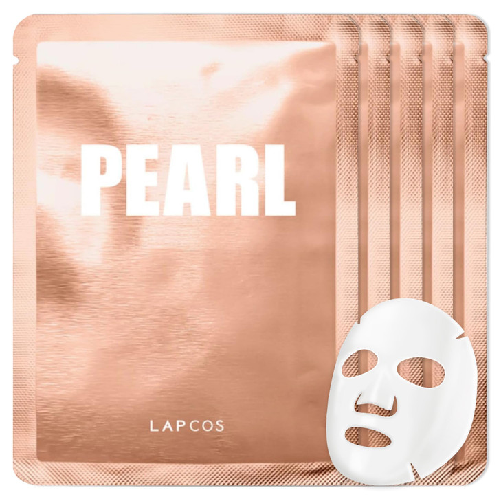 Lapcos K Beauty Pearl Sheet Revitalizing Face Mask Pack Of 5