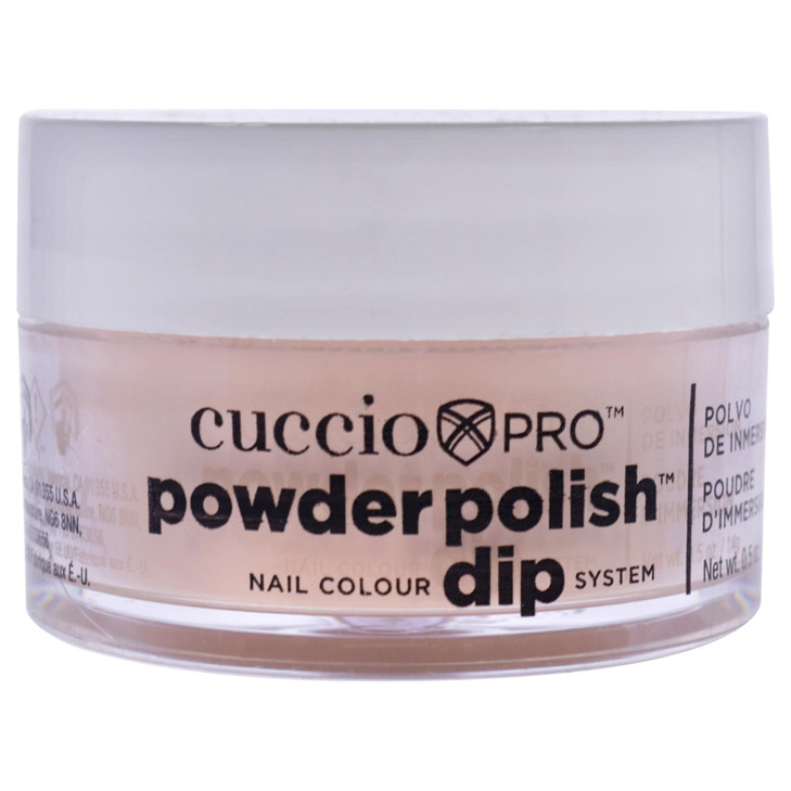 Pro Powder Polish Nail Colour Dip System Flattering Peach By Cuccio For Women 0.5 Oz Nail Powder Flattering Peach Coral I0097878