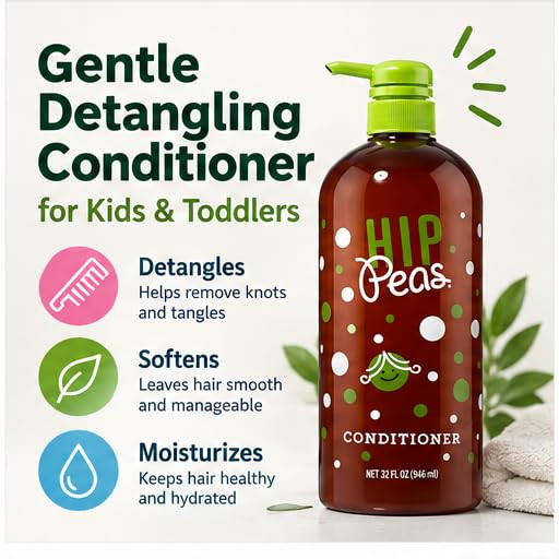 Hip Peas Natural Detangling Conditioner For Kids And Toddlers 32 Fl Oz
