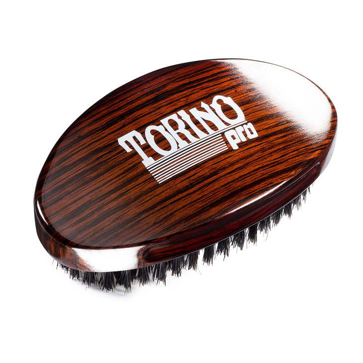 Torino Pro Wave Palm Brush 730 By Brush King Medium Curve 360 Waves Multi Purpose Brush