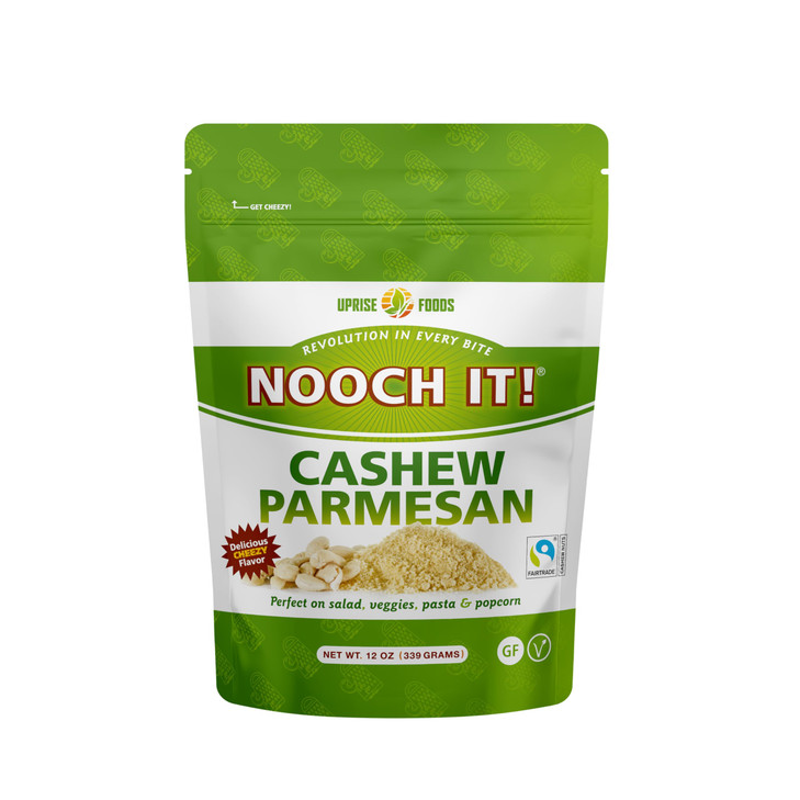 Nooch It Vegan Cashew Parmesan Cheese 12Oz Dairy Free Organic Fair Trade Grated Plant Based Cheese Topping And Parmesan Substitute For Pasta