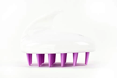 Zyllion Scalp Massager Dandruff Brush For Exfoliating Treatment Shampoo Scrubbing And Hair Growth Purple