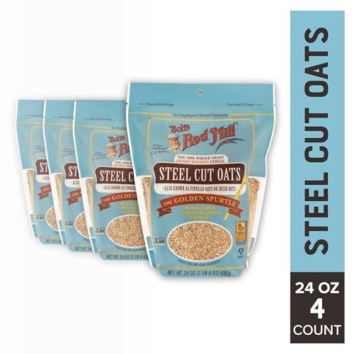 Bob S Red Mill Steel Cut Oats 24Oz 4 Pack