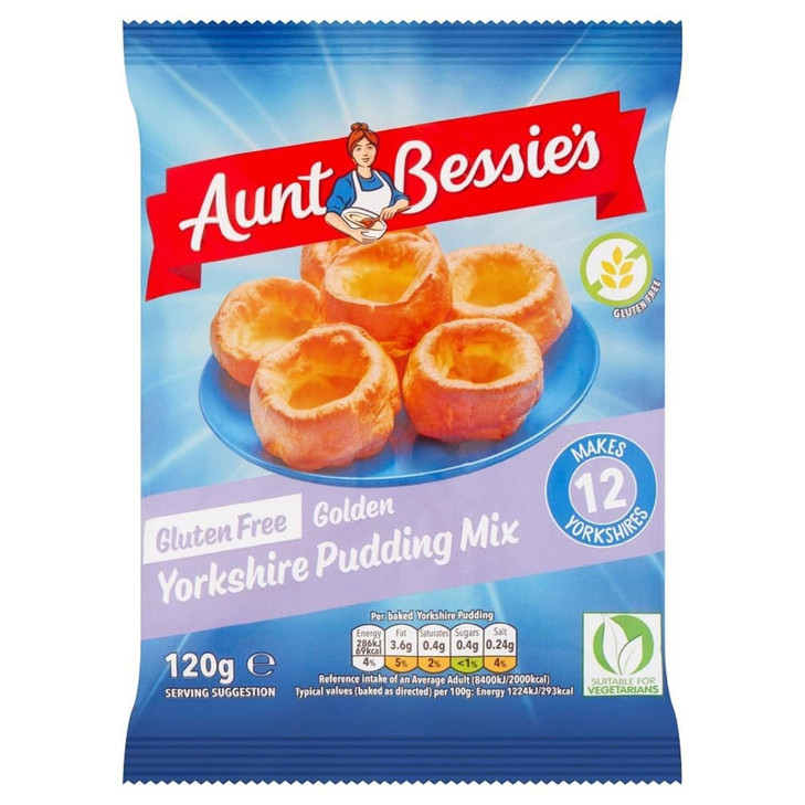 Aunt Bessie S Gluten Free Yorkshire Pudding Mix 120G Pack Of 1