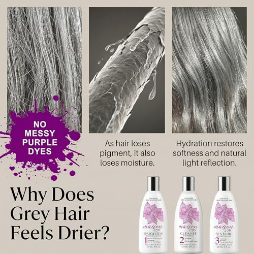 Maison 276 Hydrate Shampoo For Grey And Silver Hair Deep Hydration Gentle Cleanse No Purple Dyes Plant Based Care For Naturally Grey Hair