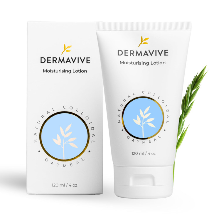 Dermavive Oatmeal Moisturizing Lotion for Dry, Sensitive Skin  Colloidal Oatmeal pH-Balanced Hydrating Face & Body Moisturizer  For Kids, Teens & A