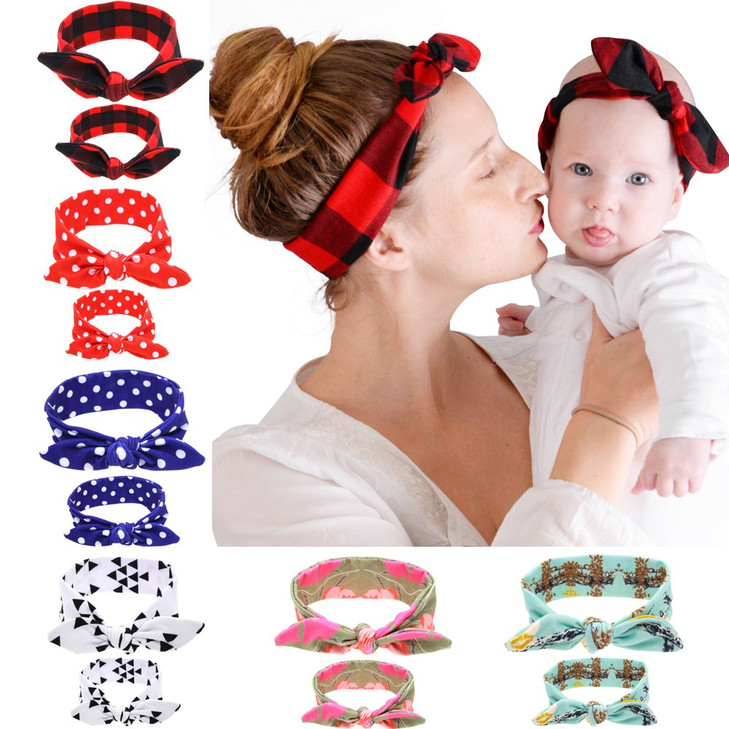 Mommy And Me Headband Set Is Matching Headbands For Mother And Daughter Gift For Mom And Baby Girl And Mom Headband Or Hairbands With Bunny