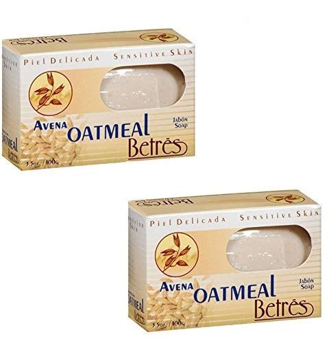 Betres Avena Oatmeal Bar Soap 3.5 Oz For Sensitive Skin 2 Pack