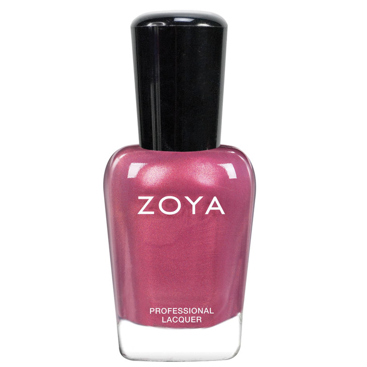 Zoya Maryann Nail Polish Pink Toned Rose Shimmer Polish Cool Tone Soft Glowing Fall Color Long Wear Big10Free Vegan 0.5 Fl Oz