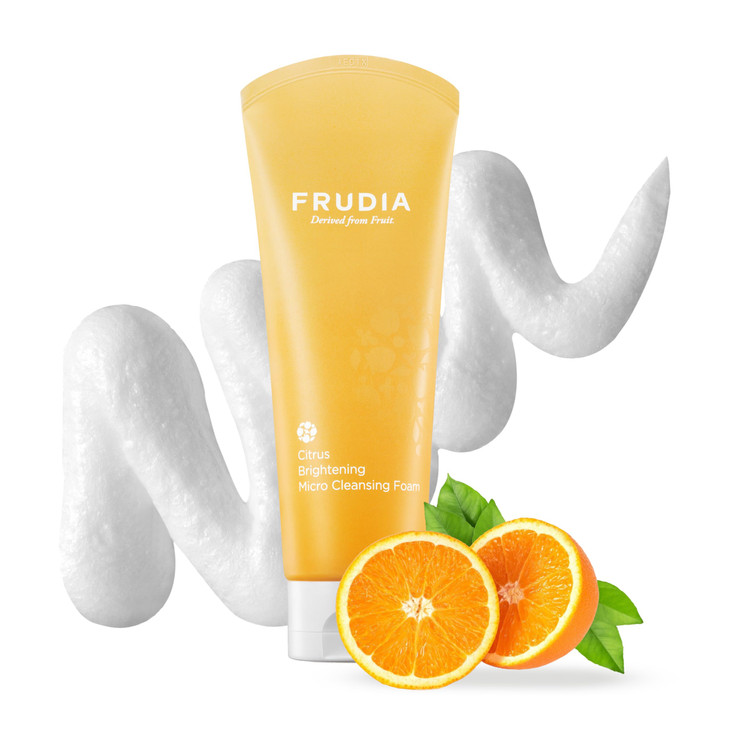 Frudia Citrus Brightening Micro Facial Cleanser 4.9 Oz Vitamin C Korean Facial Cleanser W Tangerine Extract And Mela Zero Brightening Korean