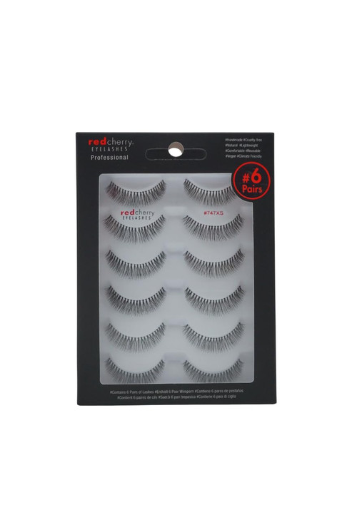Red Cherry #747XS Strip False Eyelashes (6 Pairs)
