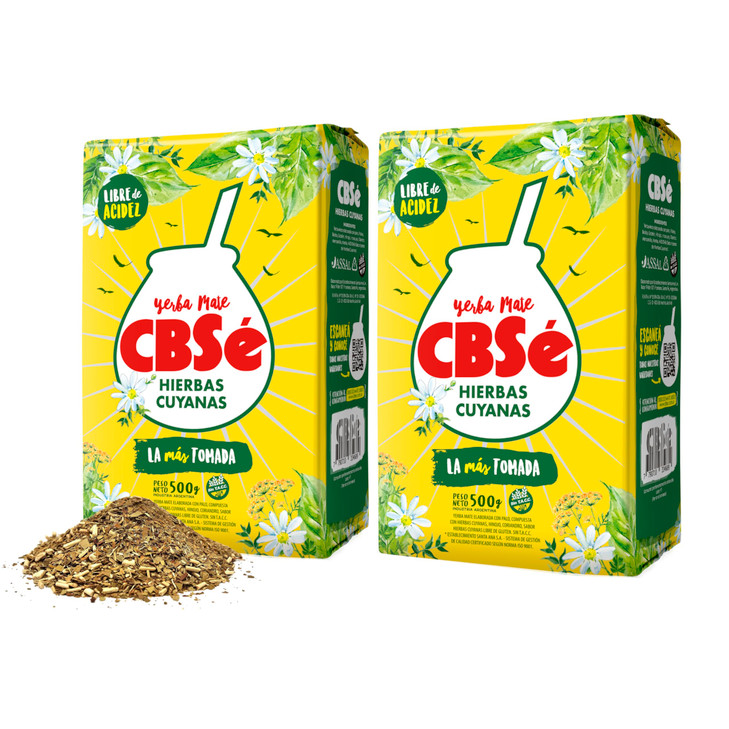 Cbsé Yerba Mate Hierbas Cuyanas Herbal Loose Leaf Yerba Mate Tea Blend Naturally Caffeinated Gluten Free 1.1Lbs 2 Packs