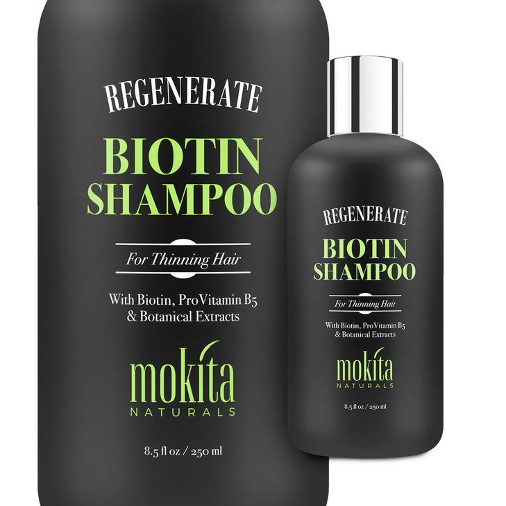 Mokita Naturals Biotin Hair Growth Shampoo For Thinning Hair 8.5 Fl Oz