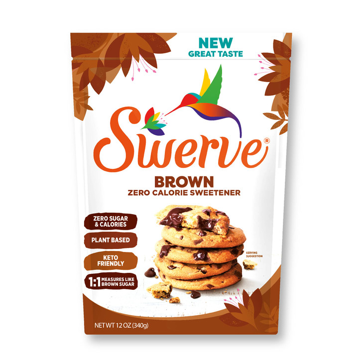 Swerve Ultimate Sugar Replacement Sweetener Brown Sugar Substitute Keto Friendly Zero Calorie Zero Sugar Non Glycemic Gluten Free 12 Ounces