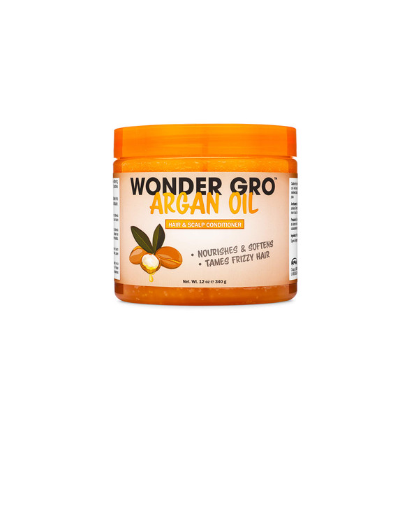 Argan Oil Hair Grease Styling Conditioner 12 Fl Oz Frizz Free Grease Nourishes And Softens By Wonder Gro