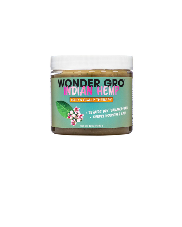 Indian Hemp Hair Grease Pomade 12 Fl Oz Hair Regrowth Styling Treatment Deeply Nourishes And Repairs Damages By Wonder Gro