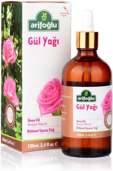 Arifoglu Rose Oil 100 Ml Rosae Oleum Cold Pressed Percent 100 Virgin