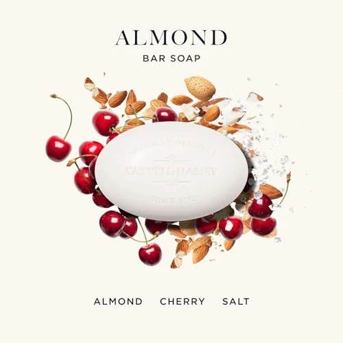Caswell Massey Almond Natural Bar Soap Gift Set Moisturizing Triple Milled Body Soap For Men And Women Plant Based With Essential Oils For