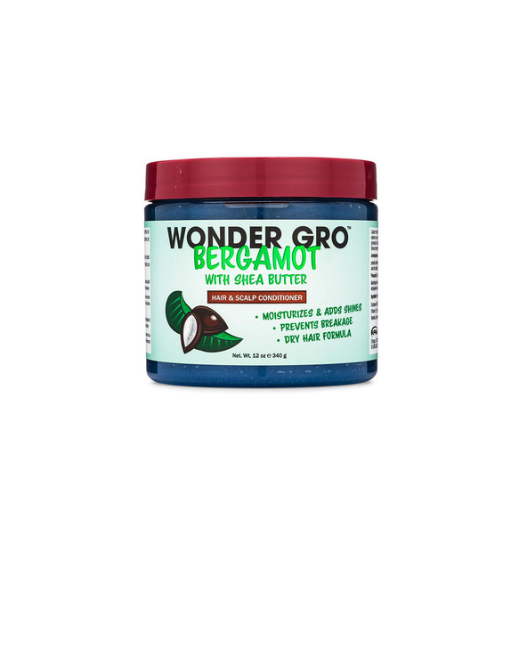 Wonder Gro Bergamot With Shea Butter Hair Grease Styling Conditioner 12 Fl Oz Moisturizes And Adds Shine Prevents Breakage Best Dry Hair