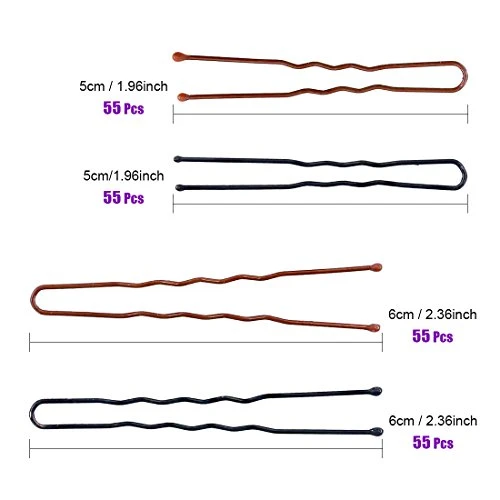 Swpeet 220Pcs 5Cm 6Cm U Shaped Hair Pins Kit Professional U Shape Hair Pins For Women Girls And Hairdressing Salon Doubtless Bay With Clear