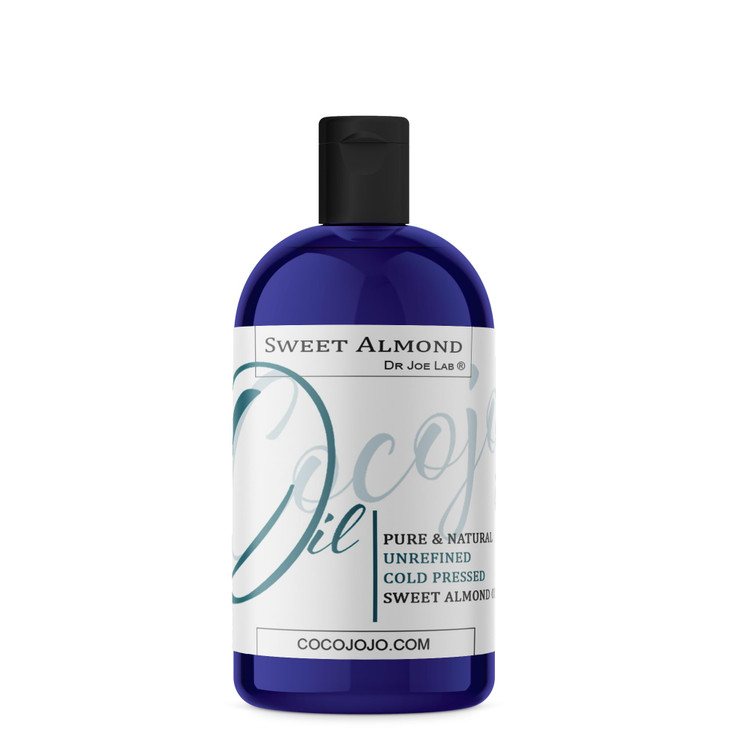 Dr Joe Lab Almond Oil 16 Oz Pure Natural Sweet Almond Oil Cold Pressed Unrefined Extra Virgin For Hair Skin Body Nail And Beard Carrier Oil