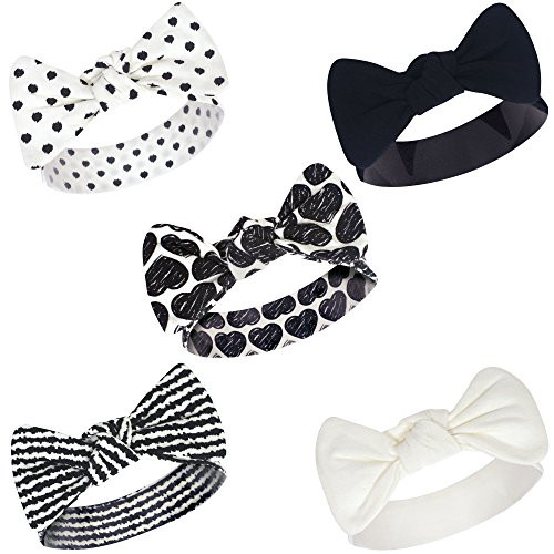 Touched By Nature Baby Girls Organic Cotton Headbands Heart 0 24 Months