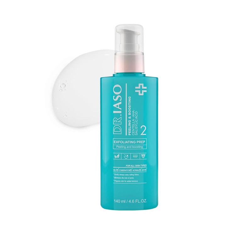Iaso Exfoliating Prep Multi Functional Toner Ahas Bha Peeling Add Moisture Korean Skin Care 4.73 Oz