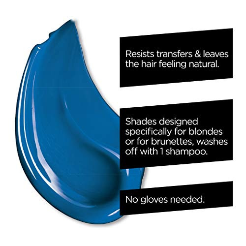 L Oreal Paris Hair Makeup Temporary 1 Day Hair Color For Brunettes Blue 60 1 Fl Oz