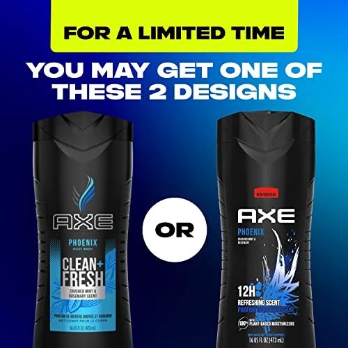 Axe Body Wash Phoenix 4 Count 16 Oz
