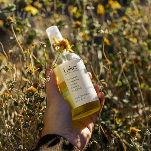 Esker Restorative Body Oil Moisturizing Oil For Deep Hydration 2Oz