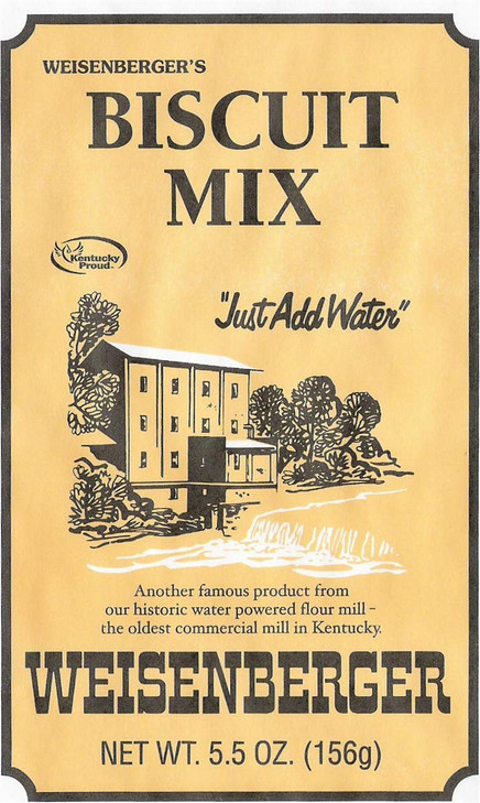 Weisenberger Biscuit Mix Southern Style Buttermilk Biscuit Mix Made From Non Gmo Soft Red Wheat Traditional Old Fashioned Recipe 5.5 Oz Pack