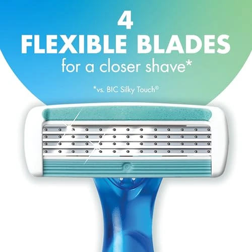 Bic Soleil 4 Womens Disposable 4 Blade Razors Flexible Head 10 Pack