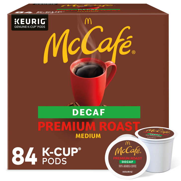 Mccafe Premium Roast Decaf Coffee K Cup Pods 84 Count