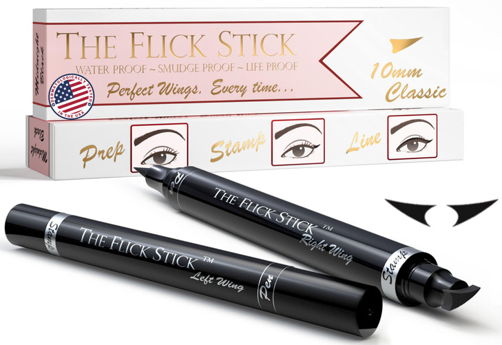The Flick Stick Winged Eyeliner Stamp For Quick And Easy Cat Eye Makeup Smudgeproof And Waterpoof Eye Liner Cat Eye Stencil Makeup Tool